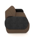 Ver imagem 6 de Sofá Decorativo Living Sala de Estar Bornéu 148cm Pés de Madeira Pu/veludo Preto/marrom G33 - Gran B
