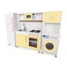 Kit Cozinha Infantil com Geladeira e Máquina de Lavar Eita Casa Perfeita Amarelo Claro - 1