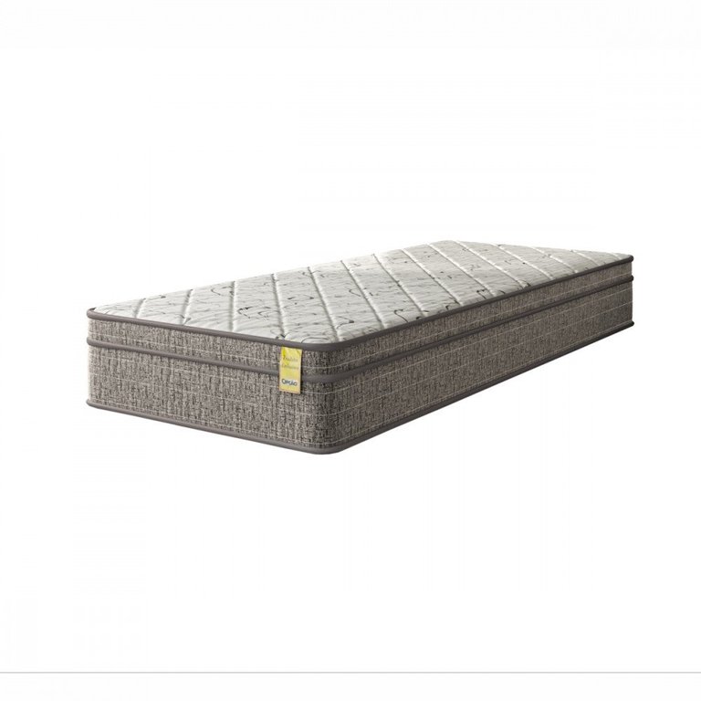 Colchão Solteiro Apolospuma de Dreemy Mega D45 88x188x25 Cinza com Branco 