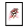 Quadro Decorativo Catrina Daphs - 65x46cm (Moldura em laca preta) - Arte Maníacos - 1