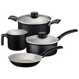 Jogo de Panelas Tramontina Turim 4 Peças em Alumínio Antiaderente Starflon Max Preto - 1