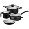 Jogo de Panelas Tramontina Turim 4 Peças em Alumínio Antiaderente Starflon Max Preto - 1