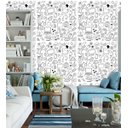 Ver imagem 4 de Papel De Parede Rede Social Para Sala Quarto Branco Preto