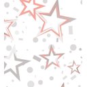 Ver imagem 1 de Papel De Parede Para Quarto Sala Estrelas Rosa Cinza Branco