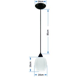 Lustre Pendente Cobre Barril Pequeno Leitoso Fosco Art Pop - 2