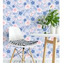 Ver imagem 2 de Papel De Parede Para Sala Quarto Em Tons De Azul E Rosa
