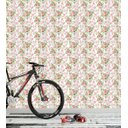 Ver imagem 2 de Papel De Parede Para Sala Quarto Flores Rosa Com Detalhes Verde