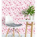 Ver imagem 4 de Papel De Parede Com Fundo Rosa Desenho De Flores Na Cor Rosa Para Sala Quarto