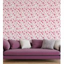 Ver imagem 1 de Papel De Parede Com Fundo Rosa Desenho De Flores Na Cor Rosa Para Sala Quarto