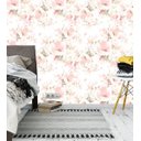 Ver imagem 2 de Papel De Parede Para Sala Quarto Flores Com Tons De Rosa E Branco