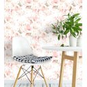 Ver imagem 1 de Papel De Parede Para Sala Quarto Flores Com Tons De Rosa E Branco