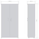 Ver imagem 2 de Armário Escritório 2 Portas Linea 30 Cinza