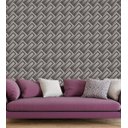 Ver imagem 1 de Papel De Parede Em Tons De Cinza Preto Para Quarto Sala Geometrico Com Efeito 3D