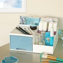 Ver imagem 4 de Organizador Multiuso de 1 Gaveta de Mesa Lifestyle Jacki Design Azul