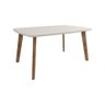 Mesa de Jantar 4 Lugares 1,20x0,90 Toulon Oblongo Off White - 4