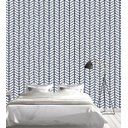 Ver imagem 3 de Papel De Parede Para Quarto Sala Modelo Campestre Cinza Com Detalhes Azul