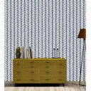 Ver imagem 2 de Papel De Parede Para Quarto Sala Modelo Campestre Cinza Com Detalhes Azul