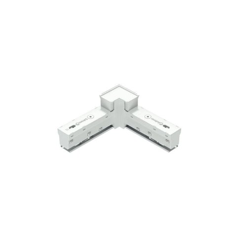 Conector L Horizontal para Trilho de Sobrepor S.Line 24V Branco Stella Bivolt