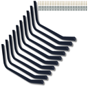 Ver imagem 1 de 10 Fixadores Multiuso Suporte de Parede Bike Escada Cadeira Formato Gancho Estilo Moderno Preto