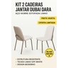Kit 6 Cadeiras de Jantar em Linho e Courino Off White - 4