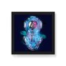 Quadro Decorativo Mergulhador Color - 30x30cm (Moldura em laca preta) - Arte Maníacos - 1