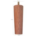 Ver imagem 3 de Conjunto 6 Pés Fixos para Cama Box Casal Solteiro Móveis 13cm Mel Dimader