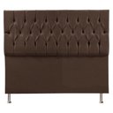 Ver imagem 1 de Cabeceira Casal 1,40m Suede Marrom