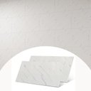 Ver imagem 2 de Kit 10 Placas Autocolantes Mármore Adesivo Vinílico Azulejo Branco Brilhoso 3d Brinovar