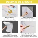 Ver imagem 7 de Kit 10 Placas Autocolantes Mármore Adesivo Vinílico Azulejo Branco Brilhoso 3d Brinovar