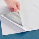 Ver imagem 6 de Kit 10 Placas Autocolantes Mármore Adesivo Vinílico Azulejo Branco Brilhoso 3d Brinovar