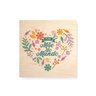 Quadro Decorativo em Madeira Melhor Mãe do Mundo Coração Floral - 30x30cm - Arte Maníacos - 1