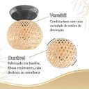 Ver imagem 6 de Luminaria de Bambu Teto Artesanal Fibra Natural Sala Nat97