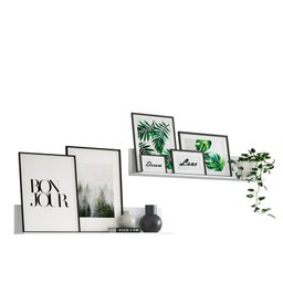 Jogo Prateleiras Decorativas 90 Cms:Branco - 2