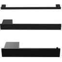 Ver imagem 1 de Kit Acessórios para Banheiro 3 Peças Preto F.master