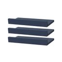 Ver imagem 2 de Kit 3 Prateleiras Porta Quadros 40 x 15cm azul Suporte Invisível