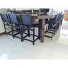 Banqueta Lótus Baixa 60cm Altura de Alumínio e Tela Sling Preta - Trama Móveis - 2