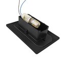 Ver imagem 4 de Balizador C/ Friso 3032 Embutido De Parede e Escada P/ Caixa 4x2 Preto