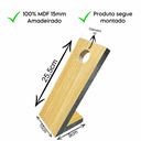 Ver imagem 2 de Porta Vinho Amadeirado Mdf 15mm – Suporte Decorativo Moderno
