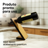 Porta Vinho Amadeirado Mdf 15mm – Suporte Decorativo Moderno - 4