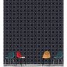 Papel De Parede Floral Geometrico Preto Com Detalhe Branco Para Quarto Sala Modelo Imperial - 3