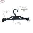 Ver imagem 2 de Kit 100un. Cabide para Lingerie Pp Preto