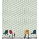 Ver imagem 3 de Papel De Parede Para Quarto Sala Efeito 3D Branco Com Detalhe Verde