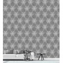 Ver imagem 1 de Papel De Parede Cinza Branco Efeito 3D Para Quarto Sala Estilo Madeira