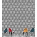 Ver imagem 3 de Papel De Parede Cinza Branco Efeito 3D Para Quarto Sala Estilo Madeira