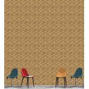 Ver imagem 3 de Papel De Parede Para Sala Quarto Com Efeito 3D Em Tons De Bege Estilo Madeira