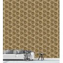 Ver imagem 1 de Papel De Parede Estilo Madeira Geometrico 3D Bege Para Quarto Sala
