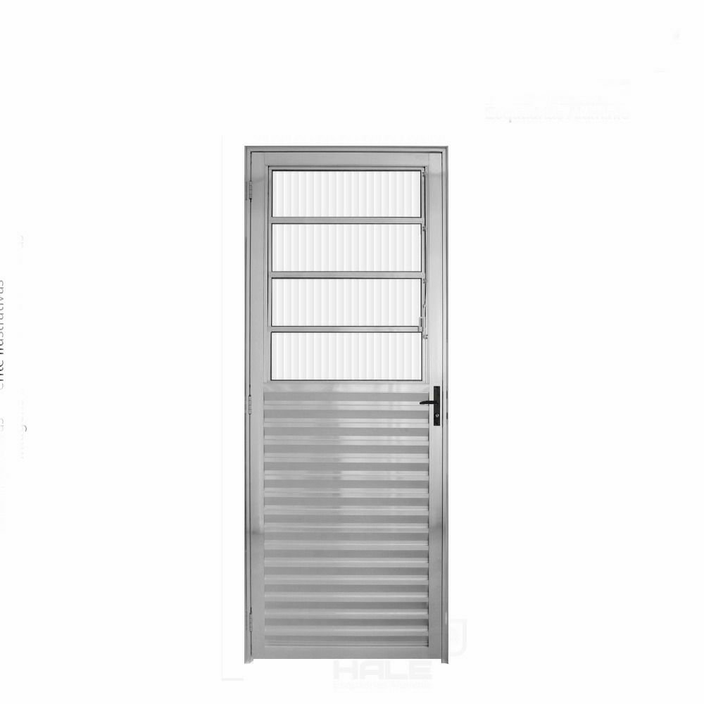 Porta Basculante Aluminio Brilhante 2.10 x 0.90 Lado Esquerdo - Hale - 1