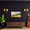 KIT 12 Placas 3D PVC Preto Decoração Revestimento PREMIUM de Parede e Teto (3m²) - STAR - 7