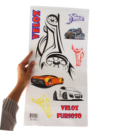 Adesivo Decoração Quarto Menino Carros Veloz Furioso Carrinhos - 7