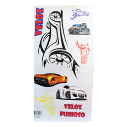 Adesivo Decoração Quarto Menino Carros Veloz Furioso Carrinhos - 8